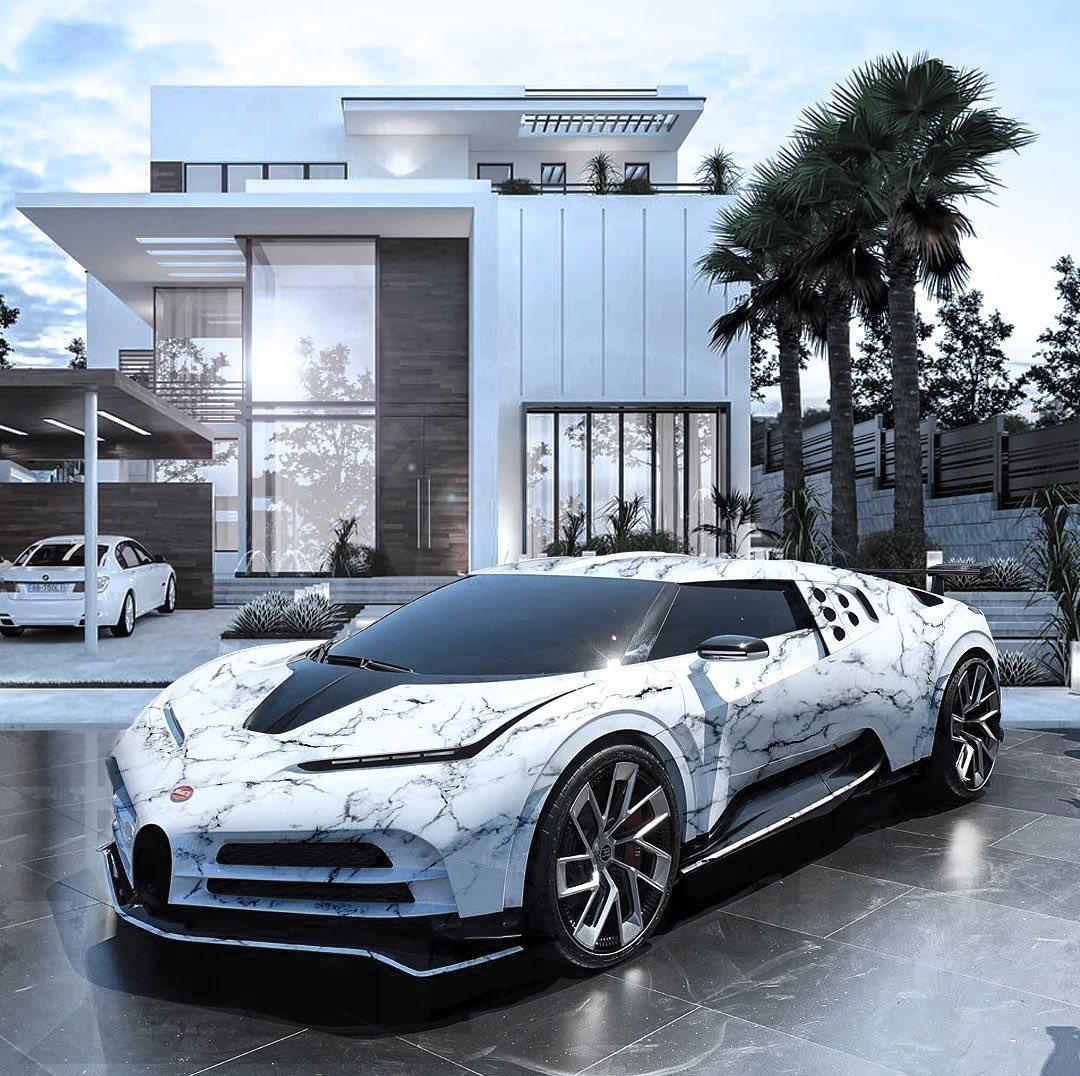 Marble Bugatti Centodieci - Giving wheels to your wishes. #Cars