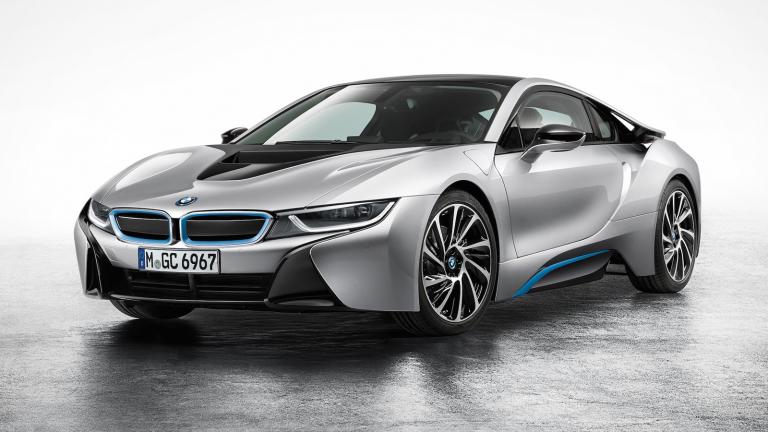 2018 BMW i8 Roadster - the expected convertible version of the company's striking plug-in hybrid model