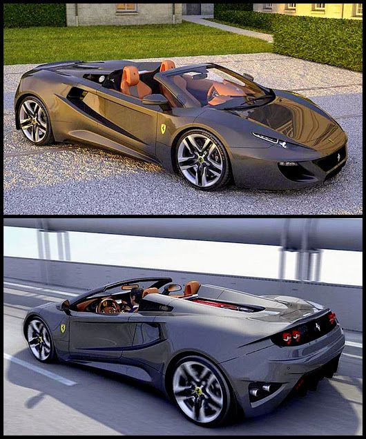 MUST SEE ‘‘Ferrari FT12 Spider concept '' Future 2017 Cars Design Concepts & Photos