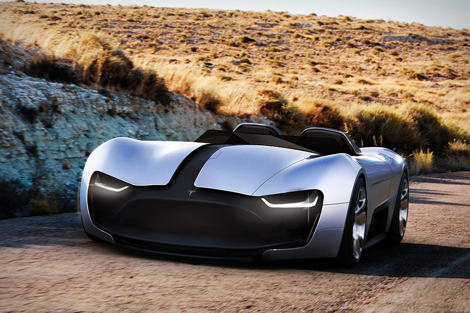 Sharing unprecedented levels of engineering with the  New 2019 Tesla Roadster Concept Car